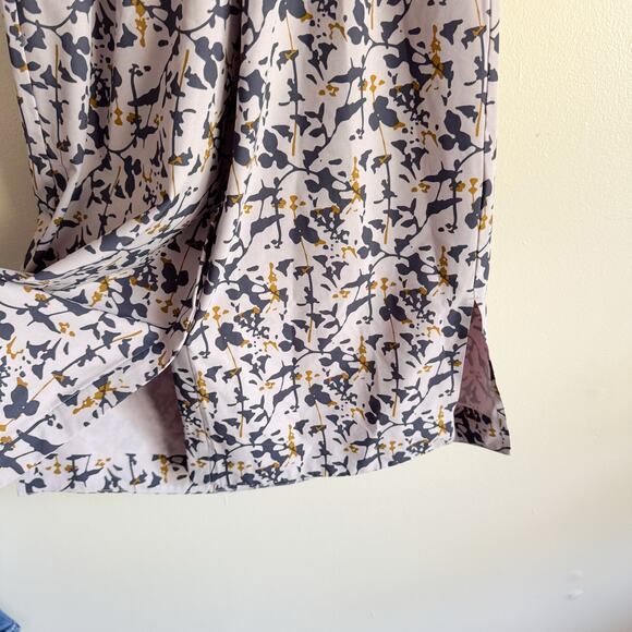 REI Coop Purple + Green Lilac Tint Floral Print Sun Up Midi Shirt Dress - XS - Picture 3 of 9